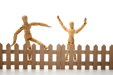 Dummy jumping the border