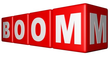 Boom red cubes