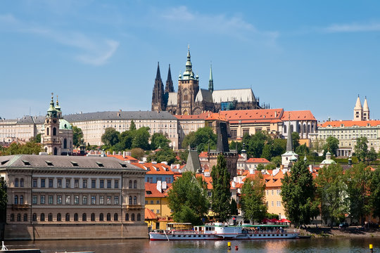 View from the right bank of the Vltava