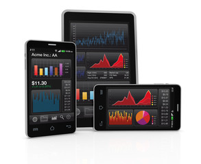 stock market and technology, concept