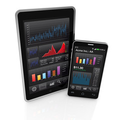 stock market and technology, concept