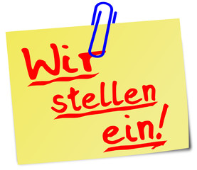 Wir stellen ein Post It  #130213-svg04