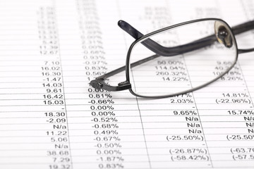 Showing business and financial