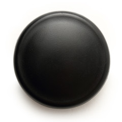 Black button on the white background