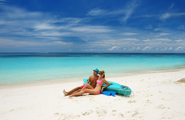 Couple on a beach