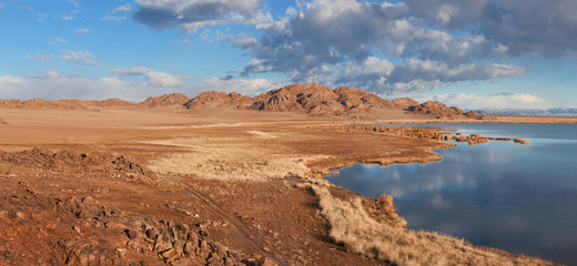 Fototapeta na wymiar Achitnoor lake in the Mongolian
