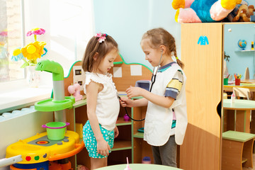 Child in kindergarten
