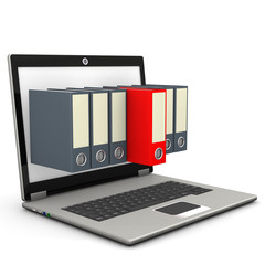 Notebook Seven Folders Red Folder