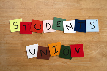 'STUDENTS UNION' sign  - Education, Teaching, School.