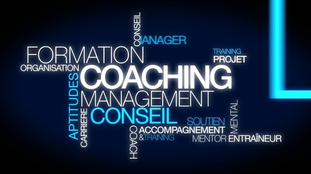 Coaching formation conseil management nuage de mots video