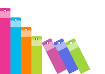 An Illustration of Colorful Office Folders Background