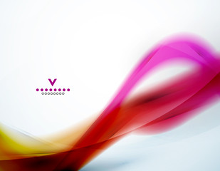 Colorful abstract wave design template