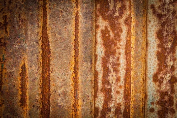Wall murals Metal Rusty on zinc metal plate texture