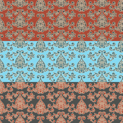 Vector Seamless Oriental Wallpaper Pattern