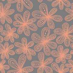 Abstract seamless floral pattern