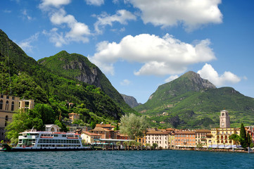 the city of Riva del Garda, Lago di Garda ,Italy
