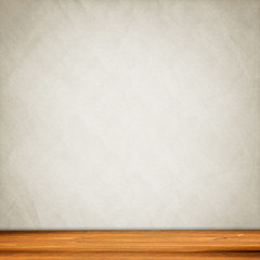 Old Interior Design With Vintage Grunge Wallpaper