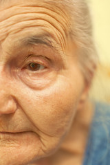 Old woman face