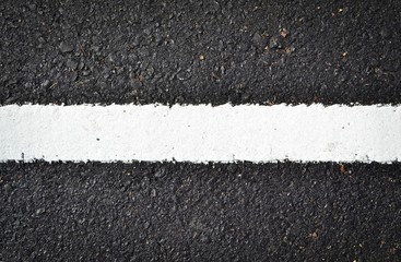 Fototapeta premium new white line on the road texture