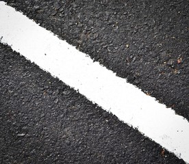 new white line on the road texture