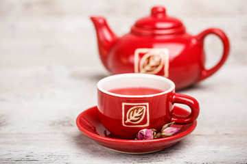 Rose bud tea