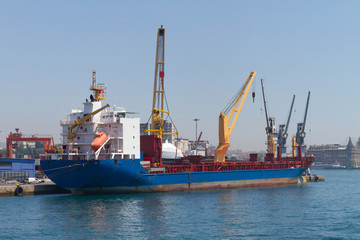 Naklejka premium Cargo Ship