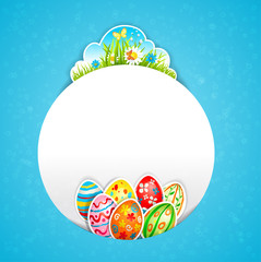 Blue Easter background