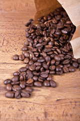 Roasted coffee beans