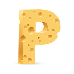 Letter made of Cheese
