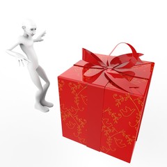 Gift Box man
