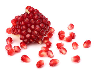 Ripe pomegranate piece