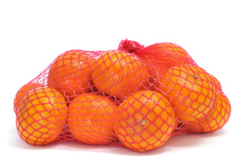 oranges in a mesh bag