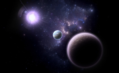 Obraz na płótnie Canvas Alternatywne system planetarny