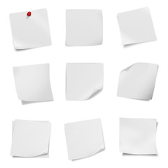 collection of various leaflet blank white paper