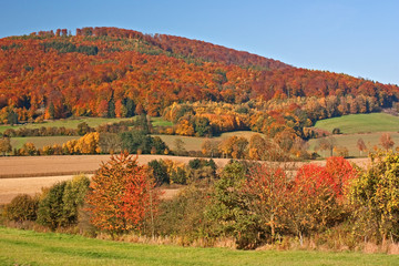Herbst im Weserbergland bei Reinhardshagen und Hann. Münden