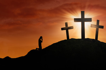 Praying at the Cross