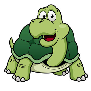 illustration of Cartoon turtle