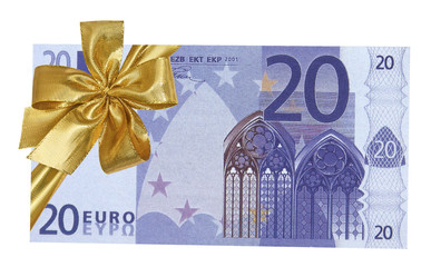 billet cadeau de 20 euros