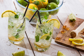 Fresh citrus drink for summer