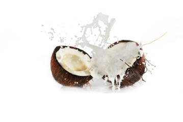 cracked coconut
