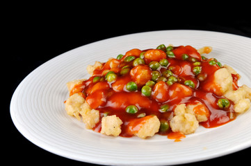 chicken with red sauce