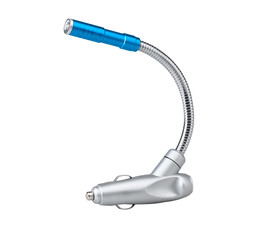 Metallic leveling table lamp .