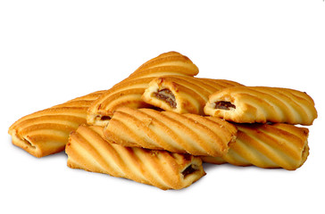 pile of cookies isolate