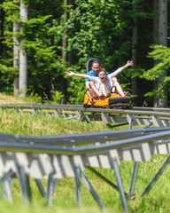 Spass im Alpine-Coaster
