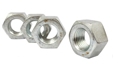 Four hardware nuts