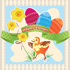 Fototapeta premium Easter greeting card