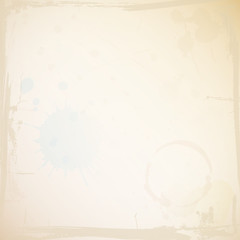Obraz premium Paper Background Ink- & Coffeeblots Frame Retro