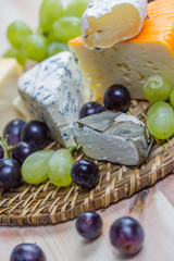 a selection of fine cheese