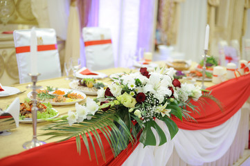 Fototapeta na wymiar Flower Wedding Decoration