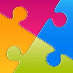 Abstract vector puzzle background